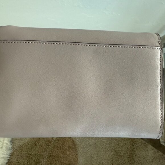 Tory Burch Saffiano Leather Crossbody / Wallet on Chain – Taupe - Picture 5 of 10